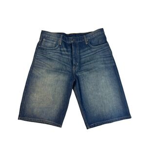 Levis 569 Loose Straight Denim Shorts Mens 36 Blue Medium Wash 35569-0174